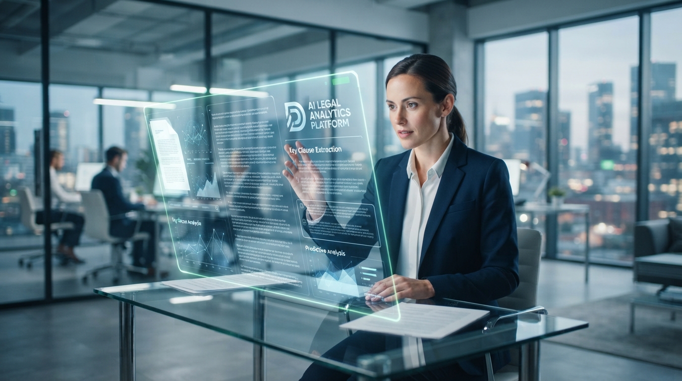 AI interface powered by ChatGPT Enterprise and Definely rapidly analyzing legal contracts, transforming days of work into minutes.